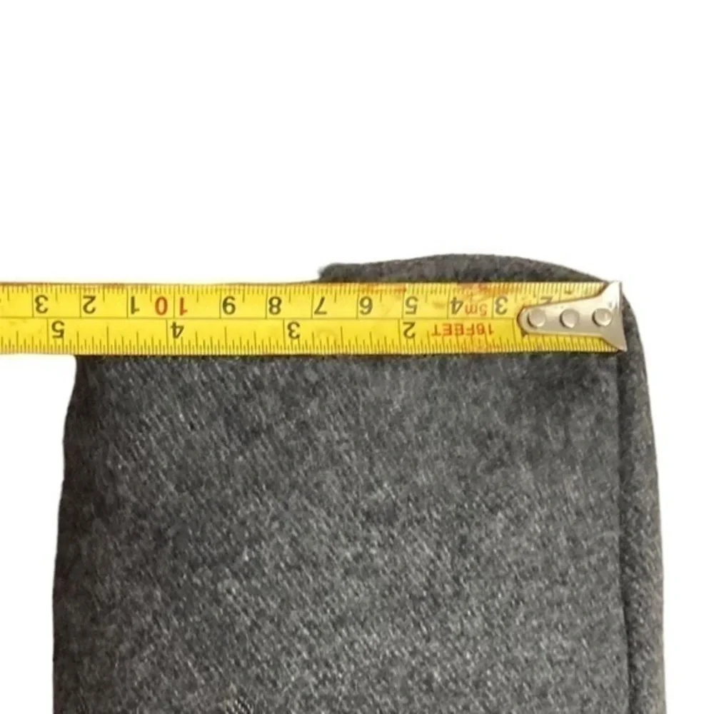 Prada gray wool clutch bag